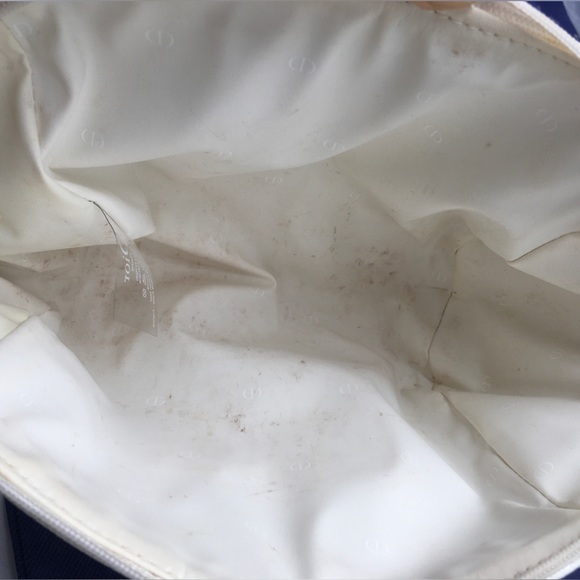 Dior Beaute Football Shape Pouch Cosmetic Bag Large - Picture 4 of 13